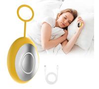 Rechargeable Sleep Aid Device Yellow for Deep Relaxation, Handheld Stress & Anxiety Relief Tool, Calm Carry Portable Sleep Helper for Adults and Kids, Quiet Operation, USB-C Charging, Night Use