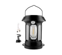 Rechargeable Solar Camping Lantern - Ambient Lighting and Motion Sensor | Camping Lantern with LED Filament and Lighting Modes for Tent, Home, Garden, Patio, Camрing, 360g, 1200mAh