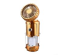 Rechargeable Solar Camping Light with Cooling Fan LED Torch Portable Hanging Lamp for Outdoor Survival Kit 11.5x15.7cm(1)