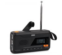 Rechargeable Solar Hand Crank Dab/dab+ Fm Radio - Bluetooth Speaker - Sos Flashing & Alarm - 3 Torch Modes - August Mb290B