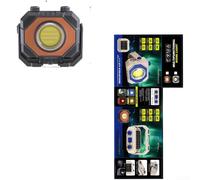 Rechargeable Solar Lantern, 1000LM High Power Waterproof with 3 Light Modes for Camping and Outdoor Use(Black And Red)