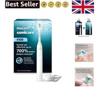 Rechargeable Sonicare 4100 Toothbrush with Pressure Sensor & Smart Timer, White
