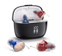 Rechargeable Sound Device for Seniors & Adults - in-Ear Invisible Design, Long Stand-by Time with Charging Case- Auto Turn On/Off & Noise Reduction & Clear Natural Sound