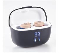 Rechargeable Sound Device for Seniors & Adults with Battery level display, In-Ear Invisible Design, Intelligent noise reduction, Mobile Charging Box