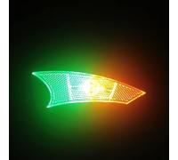 Rechargeable Spoke Light Compatible with Bicycle Wheels Using USB Charging and Auto-Darkness Activation Logic (Colorful)