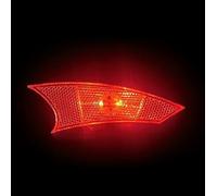 Rechargeable Spoke Light Compatible with Bicycle Wheels Using USB Charging and Auto-Darkness Activation Logic (Red)