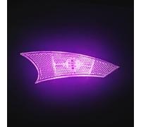 Rechargeable Spoke Light Compatible with Bicycle Wheels Using USB Charging and Auto-Darkness Activation Logic (Pink)