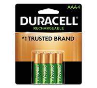 Rechargeable Staycharged Nimh Batteries, AAA, 4/Pack