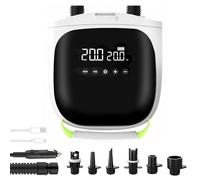 Rechargeable Sup Pump,20psi Paddle Board Electric Pump for Inflatables and Deflation,12V DC Car Connector,Fast Charging,with Intelligent Two Stage Auto Off Function for Stand Up Paddle
