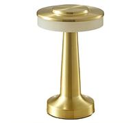 Rechargeable Table Lamp, Gold Iron, 21cm, Touch Dimmer, USB Charging, Decorative, Hotel, Nursery
