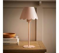 ValueLights | Hattie Pink Scallop Rechargeable Table Lamp | Table Lamp, Home Décor & Improvement Essential