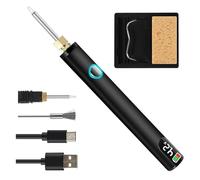 Rechargeable Thread Burners for Jewelry Making and Crafting Adjustable Temperature 330 to 450℃ Include 2 Replacement Tips Digital Thread Zapper