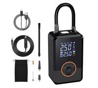 Rechargeable Tire Pump - 130PSI Digital Inflator, Fast Inflation Tool, LED Light Device | Auto Shut Off Electric Bike Motorcycle Bicycle Ball SUV Sedan Truck Beginner Women Professional Sports