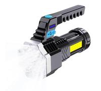 Rechargeable Torch - Portable 7 LED Flashlight with Adjustable Modes | USB Outdoor Lamp for Hiking, Camping, Fishing, Beach Trips, Backup, Home Lighting, Power Failure Safety and Tra