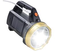 Rechargeable Torch | Solar Survival LED Torch | 3 Modes - Powerful Headlamp for Camping, Hiking, Fishing, Outdoor Adventure, Home Inspection, Survival and Emergency