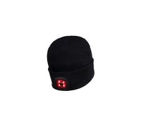 Portwest Rechargeable Twin LED Beanie, Size: One Size, Colour: Black, B028BKR