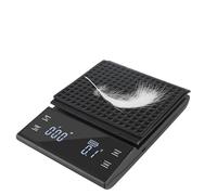 Rechargeable Type-C 3KG/0.1g Electronic g/oz/ml LED display Coffee Kitchen Weight Scale High Precision Auto Timer Digital(Chargeable Type)