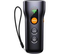 Rechargeable Ultrasonic Dog Bark Deterrent Device - 50ft Long Range Anti-Barking Tool, Correct Bad Behavior Instantly, Safe & Humane Alternative to Shock Collars, Push-Button Control for Dogs