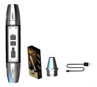 Rechargeable UV Torch 365nm, 4 Mode LED Inspection Light with Stepless Dimming for Gemstone Jade Amber Fossil Mineral Fluorescence Scanner and Antique Currency Verifier Tool(A)