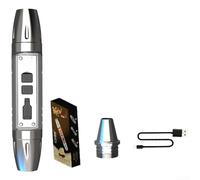 Rechargeable UV Torch 365nm, 4 Mode LED Inspection Light with Stepless Dimming for Gemstone Jade Amber Fossil Mineral Fluorescence Scanner and Antique Currency Verifier Tool(D)