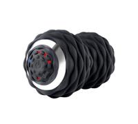 Rechargeable Vibrating Massage Ball, 4 Speeds & 2400mAh Rechargeable - ABS/Silicone 3-Section Roller for Back, Neck, Feet, Portable 17x10cm (Black-B)