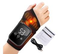 Rechargeable Vibrating Massager Wrist Warmer Cushion Adjustable Over 3 | Electric Wrist Warmer Hand Warmer Cushion for Adult Men Senior Sport Yoga Joints and Musm