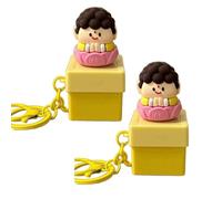 Rechargeable Voice Activated Keychain Auto Glow LED & Rubber Design Auto Illuminated Keychain Night for Night Use, フリーサイズ