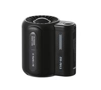 Rechargeable waist clip fan 3 speed strong airflow Black