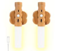 Rechargeable Wall Light Indoor, 2 for Motion Sensor Night Light, Portable Removable Magnetic Cordless Wall Mounted Torch Lights, fits for Bedroom, Toilet, Cabinet, Hallway, Stairway [Energy Class A]