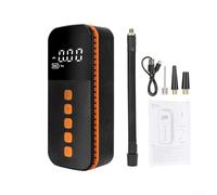 Rechargeable Wireless Air Pump for Scooters Motorcycles Bicycles Portable Tire Inflator with Large Screen Real Time PSI and 17 Liters Per Minute Flow