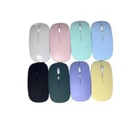 Rechargeable Wireless Bluetooth Mouse 2.4G Ergonomic USB Portable Silent Mice For Computer Laptop Tablet Phone Office Gaming Mouse (Green)