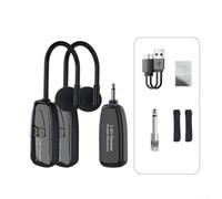 Rechargeable Wireless Clip-On Microphone for Saxophone Trumpet Trombone with Hypercardioid Pattern for Stage (One tow two)