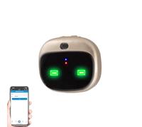 Rechargeable Wireless Dog Collar with Real-time Tracking, Waterproof Pet Locator, Smart LED Light, and Low Battery Alarm for Small to Medium Dogs