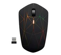 Rechargeable Wireless Mouse, illuminating backlit Powered by Li-Polymer Battery, Optical Sensor, Nano USB Receiver,3 Stages DPI Speed, 4 Buttons for PC, Laptop, Tablet, MacBook etc. (Net illuminating)
