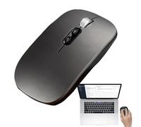 Rechargeable Wireless Mouse - Quiet Ergonomic 2.4G AI Voice Recognition, 1600DPI Optical Sensor | USB & Type-C Compatible Translation Mouse with Side Buttons for PC Porta