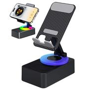 Rechargeable Wireless Speakers - Compact -Compatible Audio Stand, Foldable Mobile Holder Speaker, Stable Grip Design With Clear Sound Output | Media Streaming, Video Watching, Calls, Study