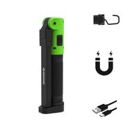 Rechargeable Work Light,850LM, LED Magnetic Light,Full-Range dimming，2600mAh Type-C Fast Charge, IP65 IK07 UV, Heavy Duty Light for Mechanic, Garage & Job Site,GRAVPWR F7 (Green)