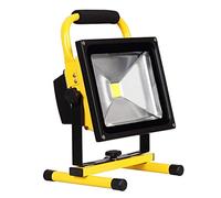 Rechargeable Work Light, Portable LED Floodlight, IP65 Waterproof Emergency Security Light for Outdoor Use