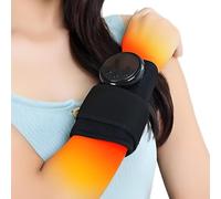 Rechargeable Wrist Warmers - 5.2 Inches Adjustable Vibration Heated Wrap, Soft Massager Pads, Ideal for Gamers, Daily Muscle Care & Relaxation, Cloth Material, for Elbows Knee Ankle Arm