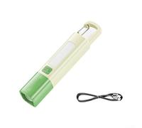 Rechargeable Zoomable Flashlight with 300-Lumen XPE LED, 3 Modes & 1200mAh Battery for Camping, Hiking, Outdoor Use(Green)