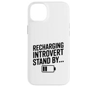 Recharging Introvert Stand By Funny Quote design Case for iPhone 14 Plus