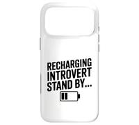 Recharging Introvert Stand By Funny Quote design Case for iPhone 17 Pro Max