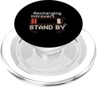 Recharging Introvert Stand By Social Exhaustion ----- PopSockets PopGrip for MagSafe