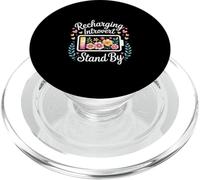 Recharging Introvert Stand By Social Exhaustion |- PopSockets PopGrip for MagSafe