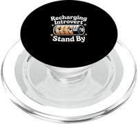 Recharging Introvert Stand By Social Exhaustion ------- PopSockets PopGrip for MagSafe
