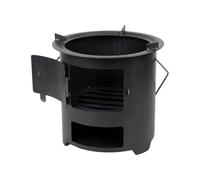 Réchaud de Randonnée - Poêle Bois Ultra Léger, Construction Durable Acier, Transport Facile with Ergonomic Poignée, Preparation Repas, Camping Trekking Pique-Nique Hiver Plein Air Jar