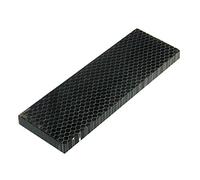 RECHERE 1pcs Knife Handle Scale Slabs Grips C-Tek Resin Snakeskin Honeycomb Pattern Knives Sword Making Material Black 120X40X8mm