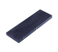 RECHERE 1pcs Knife Handle Scale Slabs Grips C-Tek Resin Snakeskin Honeycomb Pattern Knives Sword Making Material Blue 120X40X8mm