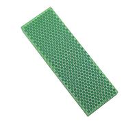 RECHERE 1pcs Knife Handle Scale Slabs Grips C-Tek Resin Snakeskin Honeycomb Pattern Luminous Green Knives Sword Making Material 120X40X8mm