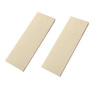 RECHERE 2pcs Knife Handle Scale Slabs Milky White Resin DIY Knife Sword Gun Making Supplies Material